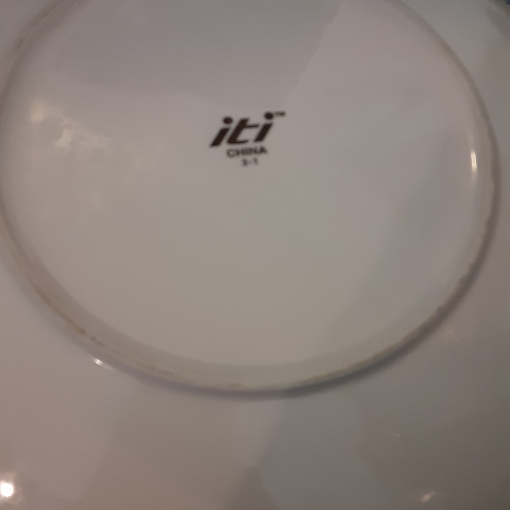 white porcelain platter 12 inches across